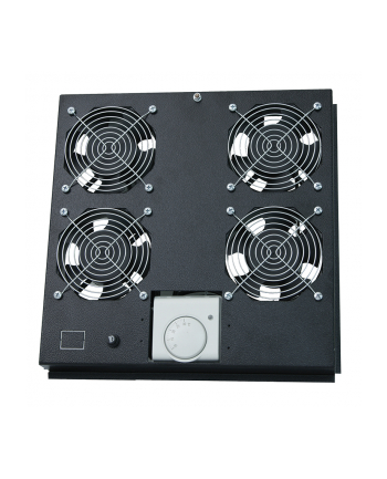 LOGILINK- Roof Fan Tray for Floor Standing Cabinet with 4 fans, black
