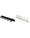 LOGILINK- Organizator kablowy 19'', 1U, 5 plastikowych uchwytów, szary - nr 14