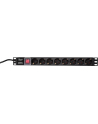 LOGILINK- 19'' PDU 1U 8 Germany Socket with ON/OFF Switch - nr 17