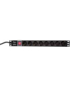 LOGILINK- 19'' PDU 1U 8 Germany Socket with ON/OFF Switch - nr 23