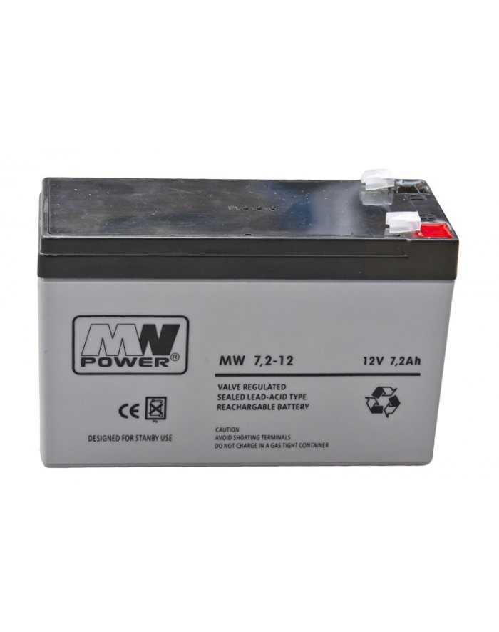 Akumulator  MW POWER MW 7,2-12L 12V 7,2Ah L1400056 główny