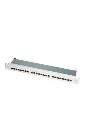 LOGILINK- Patchpanel 19'' kat. 6, 24-portowy, ekranowany STP, szary