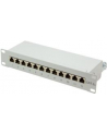 LOGILINK- Patchpanel 10'' kat. 6A, 12-portowy, ekranowany STP, szary - nr 14