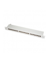 LOGILINK- Patchpanel 19'' kat. 6A, 24-portowy, ekranowany STP, szary - nr 1