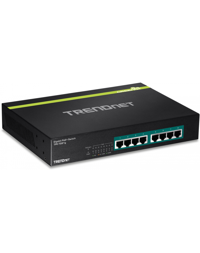 TRENDnet 8-port PoE+ Gigabit Switch główny