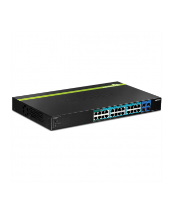 TRENDnet 28-port Gigabit Web Smart POE+ Switch w/4