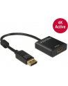 Delock Adapter Displayport 1.2 męski > HDMI żeński 4K aktywne czarny - nr 15