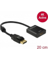 Delock Adapter Displayport 1.2 męski > HDMI żeński 4K aktywne czarny - nr 39