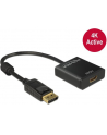 Delock Adapter Displayport 1.2 męski > HDMI żeński 4K aktywne czarny - nr 42