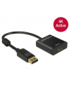 Delock Adapter Displayport 1.2 męski > HDMI żeński 4K aktywne czarny - nr 5