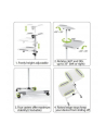 Techly Uniwersalny mobilny stolik pod projektor / notebook z dwoma półkami biały - nr 34