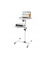 Techly Uniwersalny mobilny stolik pod projektor / notebook z dwoma półkami biały - nr 40