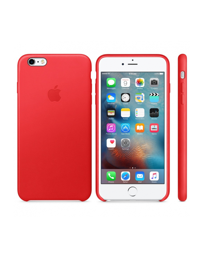 Skórzane etui do iPhone'a 6s Plus czerwone MKXG2ZM/A główny