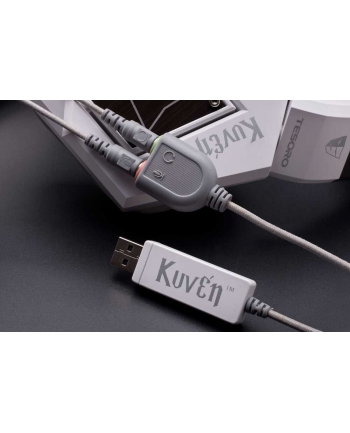 Tesoro Kuven Angel A1 - Słuchawki dla graczy virtual 7.1 surround z mikrofonem (białe)