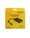 Delock Adapter mini Displayport 1.1 > VGA/HDMI/DVI pasywne 16cm czarny - nr 16