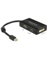Delock Adapter mini Displayport 1.1 > VGA/HDMI/DVI pasywne 16cm czarny - nr 23