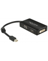 Delock Adapter mini Displayport 1.1 > VGA/HDMI/DVI pasywne 16cm czarny - nr 27
