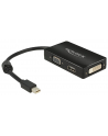 Delock Adapter mini Displayport 1.1 > VGA/HDMI/DVI pasywne 16cm czarny - nr 3