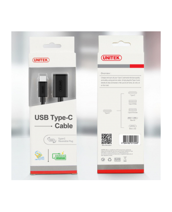 Unitek Adapter USB TYP-C DO USB AF 0,15m; Y-C476BK