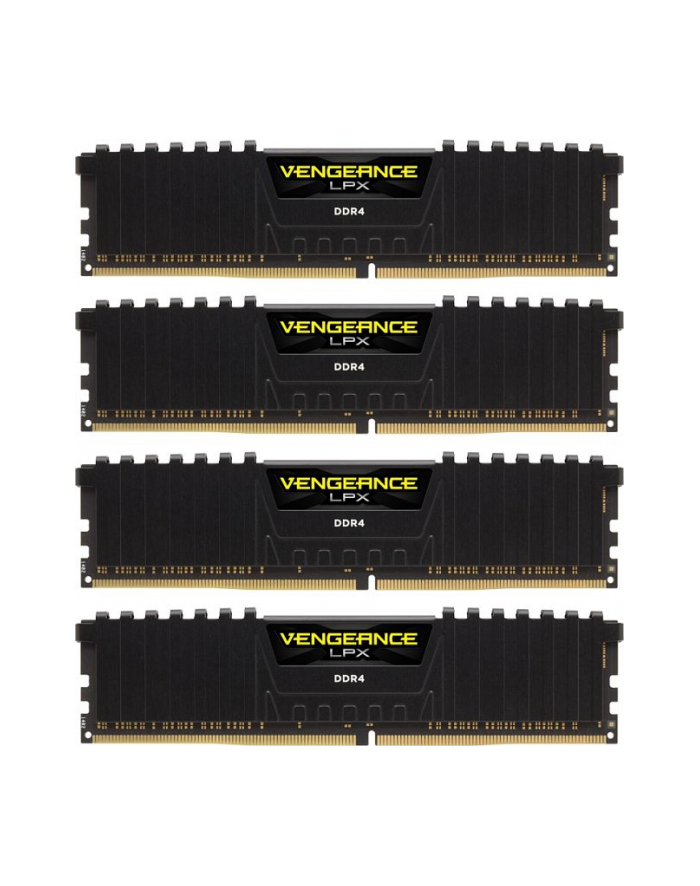Corsair DDR4, 2400MHz 32GB 4 x 288 DIMM, Unbuffered, 16-16-16-39, Vengeance LPX Black Heat spreader, 1.20V, XMP 2.0 główny