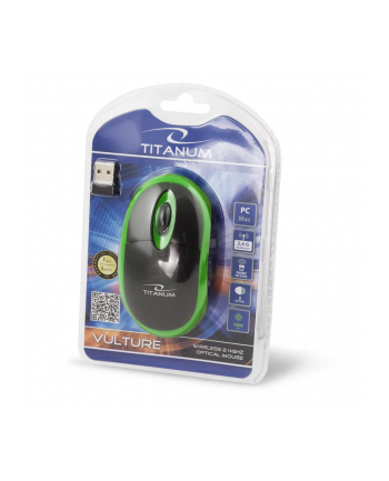 TITANUM TM116G Bezprzewodowa Mysz Optyczna 3D VULTURE | 2.4 GHz| 1000 DPI| 3D|