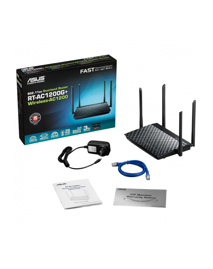 Router RT-AC1200G+ DualBand AC1200 1WAN 4LAN 1USB główny