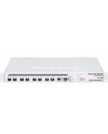MikroTik Cloud Core Router CCR1072-1G-8S+  (Tilera TILE-Gx72 72x1Ghz cores CPU, 16GB RAM, 128MB NAND, 8x10GbE SFP+, Rack Mountable, Redundant Power Supplies, touchscreen LCD, Voltage/current/temperature sensors, MikroTik RouterOS v6 - Level 6 license