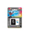 SILICON POWER 16GB, MICRO SDHC UHS-I, Class 10, with SD adapter, Color - nr 10