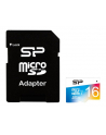 SILICON POWER 16GB, MICRO SDHC UHS-I, Class 10, with SD adapter, Color - nr 21