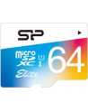 SILICON POWER 64GB, MICRO SDXC UHS-I, Class 10, with SD adapter, Color - nr 18