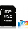 SILICON POWER 64GB, MICRO SDXC UHS-I, Class 10, with SD adapter, Color - nr 19