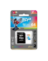 SILICON POWER 64GB, MICRO SDXC UHS-I, Class 10, with SD adapter, Color - nr 1