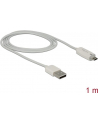 KABEL USB MICRO AM-MBM5P 2.0+WSKAŹNIK ŁADOWANIA LED 1M WHITE DELOCK - nr 23