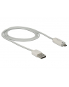 KABEL USB MICRO AM-MBM5P 2.0+WSKAŹNIK ŁADOWANIA LED 1M WHITE DELOCK - nr 9