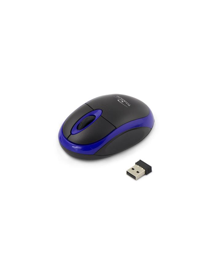 Mysz bezprzewodowa Titanum 3D opt. 2.4 GHz ''Vulture'' cz/nieb główny