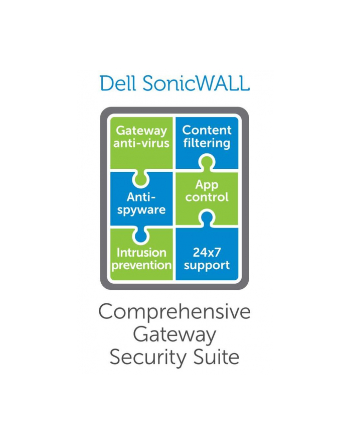 Dell SonicWALL COMPREHENSIVE GATEWAY SECURITY SUITE BUNDLE FOR TZ500 SERIES 1YR główny