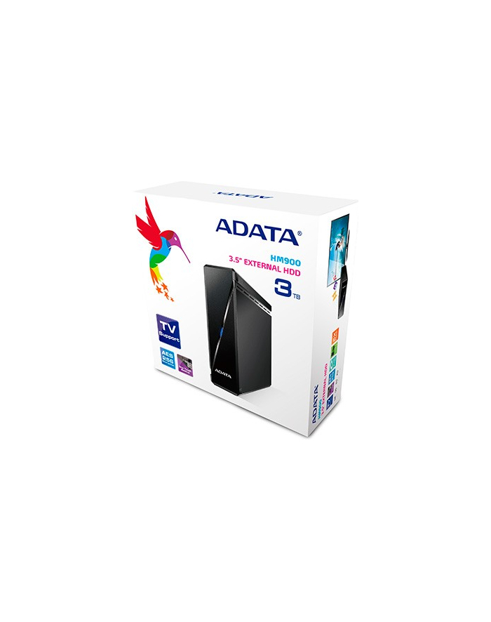 A-DATA External Hard Drive HM900 3TB 3.5'' USB3.0 Black Color box EU główny