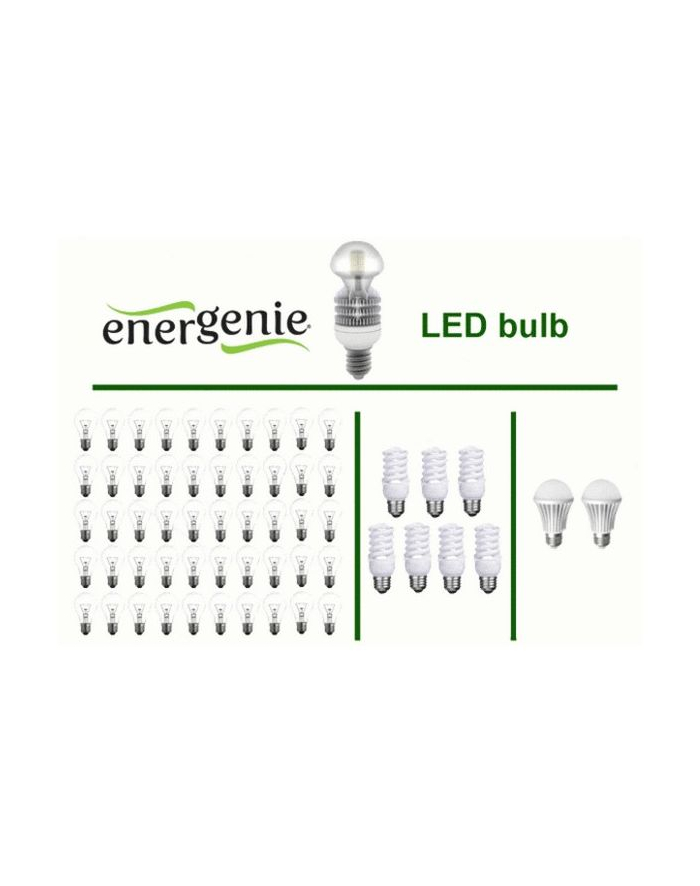 EnerGenie (by Gembird) Energenie żarówka LED E27 2700K 1350LM 10W CRI85 330'' (odpowiednik 80W) główny