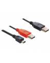 Delock kabel 2x USB 2.0 (AM) -> USB mini 5-pin, 0.3m - nr 4