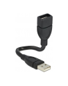 Delock kabel profilowany USB 2.0 (AM) -> USB 2.0 (AF) 0.15m - nr 10