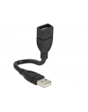 Delock kabel profilowany USB 2.0 (AM) -> USB 2.0 (AF) 0.15m - nr 21