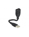 Delock kabel profilowany USB 2.0 (AM) -> USB 2.0 (AF) 0.15m - nr 22