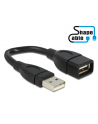 Delock kabel profilowany USB 2.0 (AM) -> USB 2.0 (AF) 0.15m - nr 3