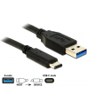 Delock Kabel USB 3.1 AM -> USB type-C Gen 2 (10GB/s) 1m Black - nr 10