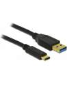 Delock Kabel USB 3.1 AM -> USB type-C Gen 2 (10GB/s) 1m Black - nr 23