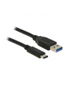Delock Kabel USB 3.1 AM -> USB type-C Gen 2 (10GB/s) 1m Black - nr 25
