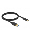 Delock Kabel USB 3.1 AM -> USB type-C Gen 2 (10GB/s) 1m Black - nr 27