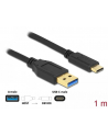 Delock Kabel USB 3.1 AM -> USB type-C Gen 2 (10GB/s) 1m Black - nr 28