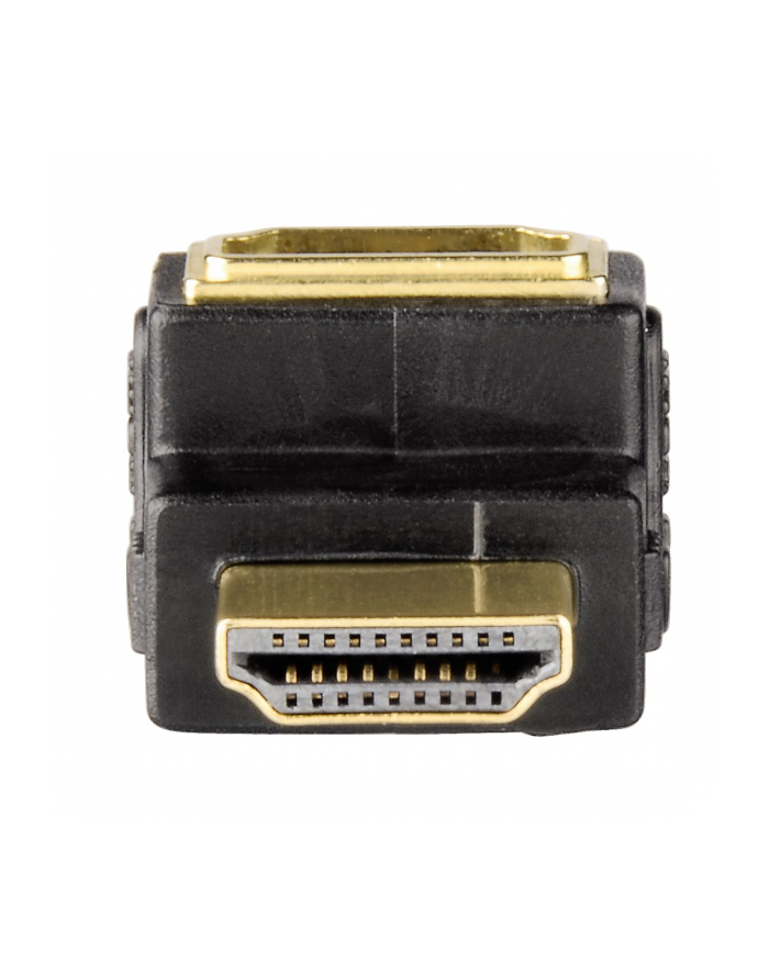 Adapter kątowy Hama HDMI gn. - HDMI wt. główny