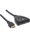 Manhattan Przełącznik HDMI 2-Portowy, HDMI 1.3, Zintegrowany Kabel - nr 31